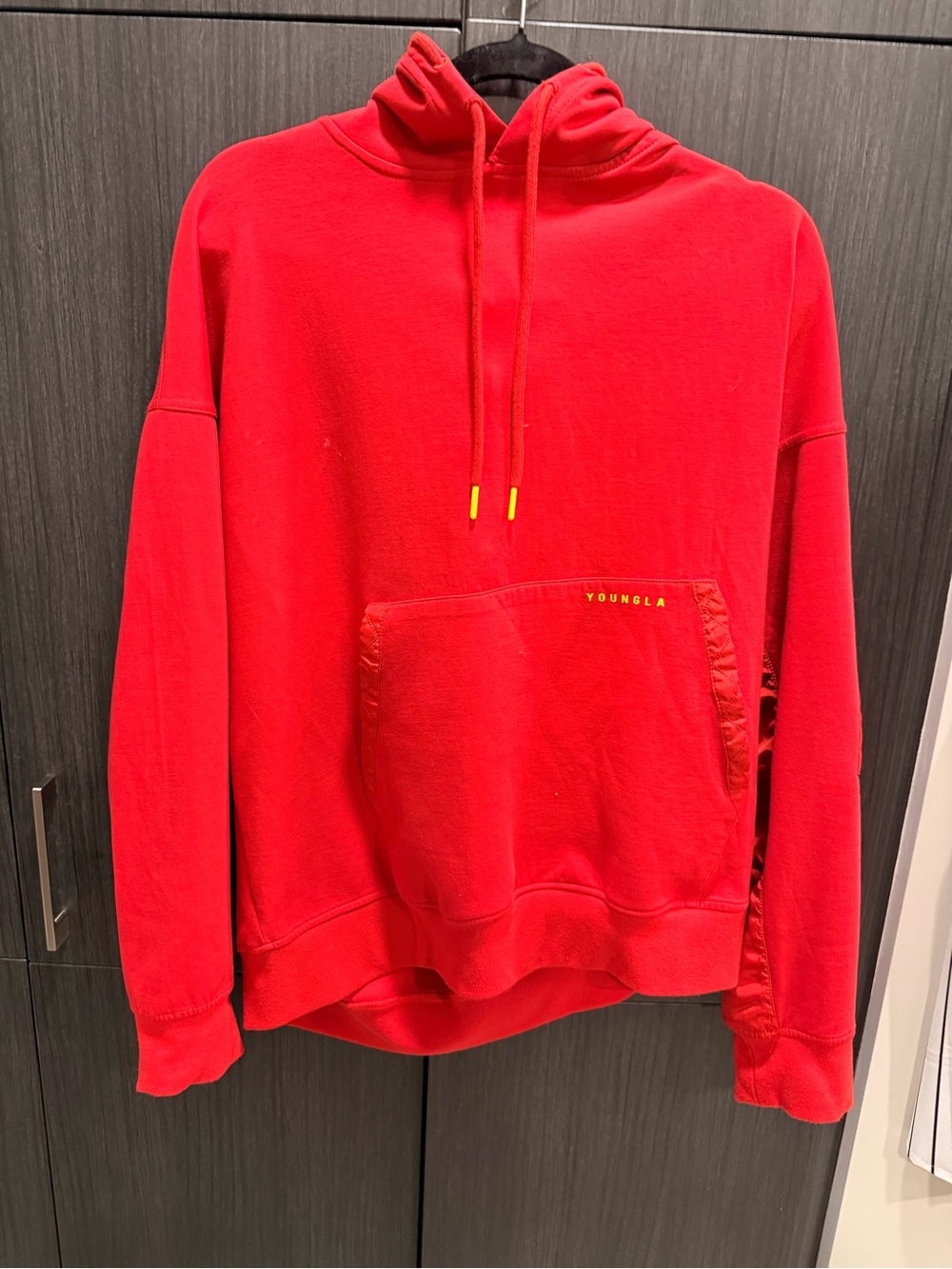 YoungLA Bold Red Men's Pullover Hoodie